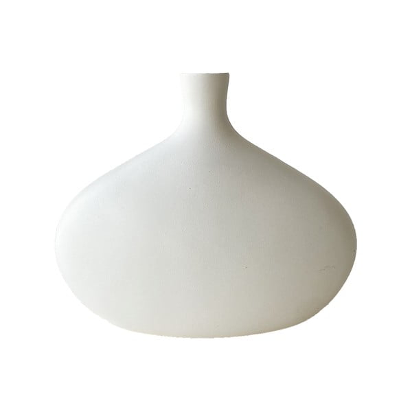 Vază din ceramică Rulina Platy, înălțime 20 cm, alb