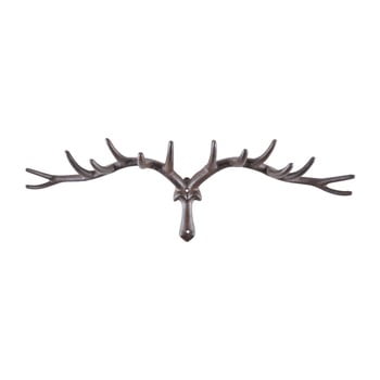 Cuier de perete din fontă în formă de coarne de cerb esschert design