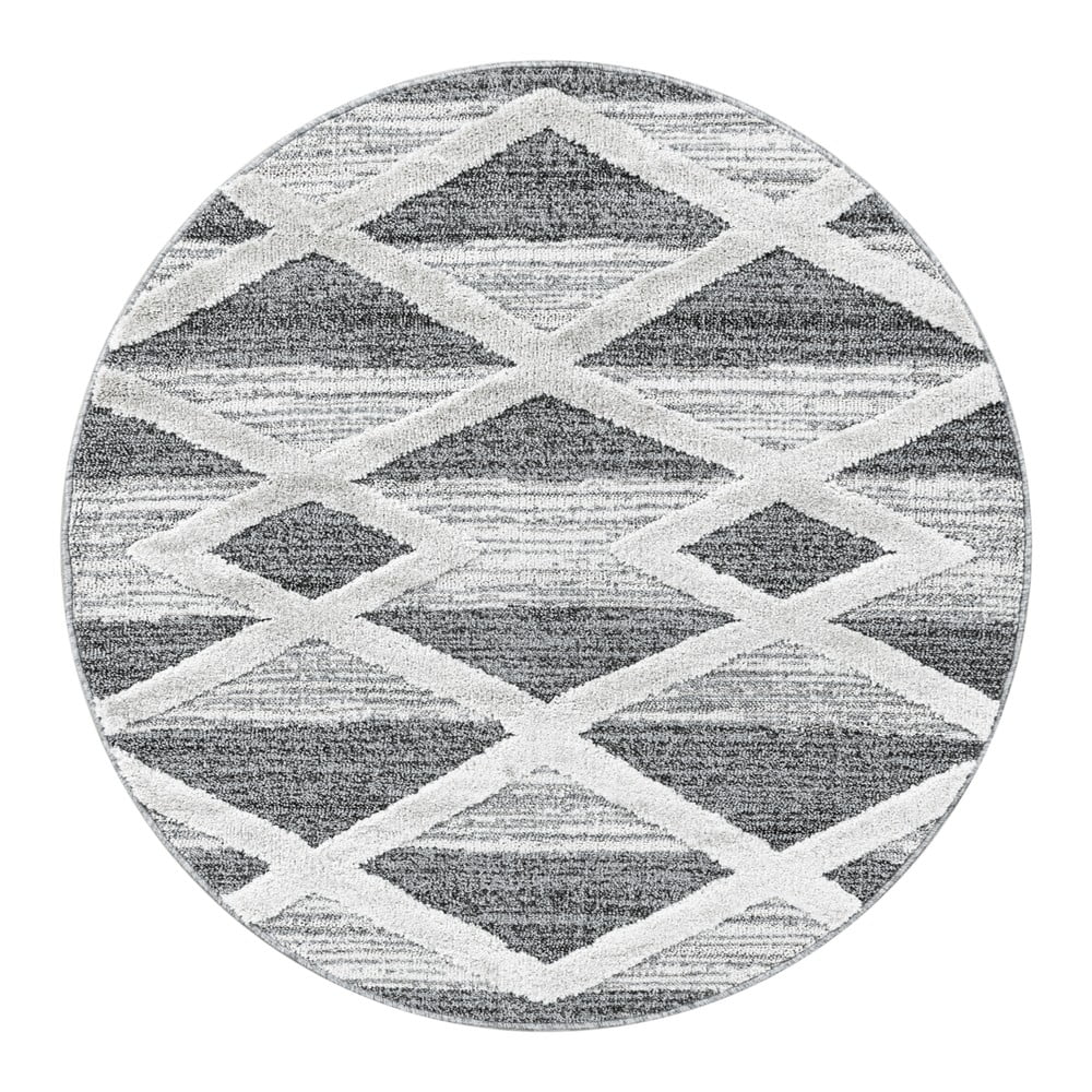 Covor gri rotund ø 80 cm Pisa – Ayyildiz Carpets