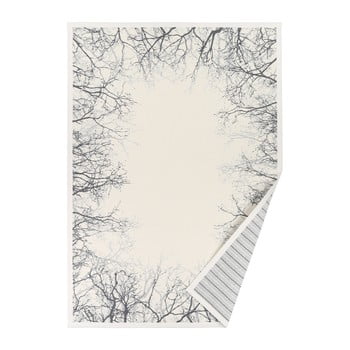 Covor reversibil narma puise, 70 x 140 cm, alb