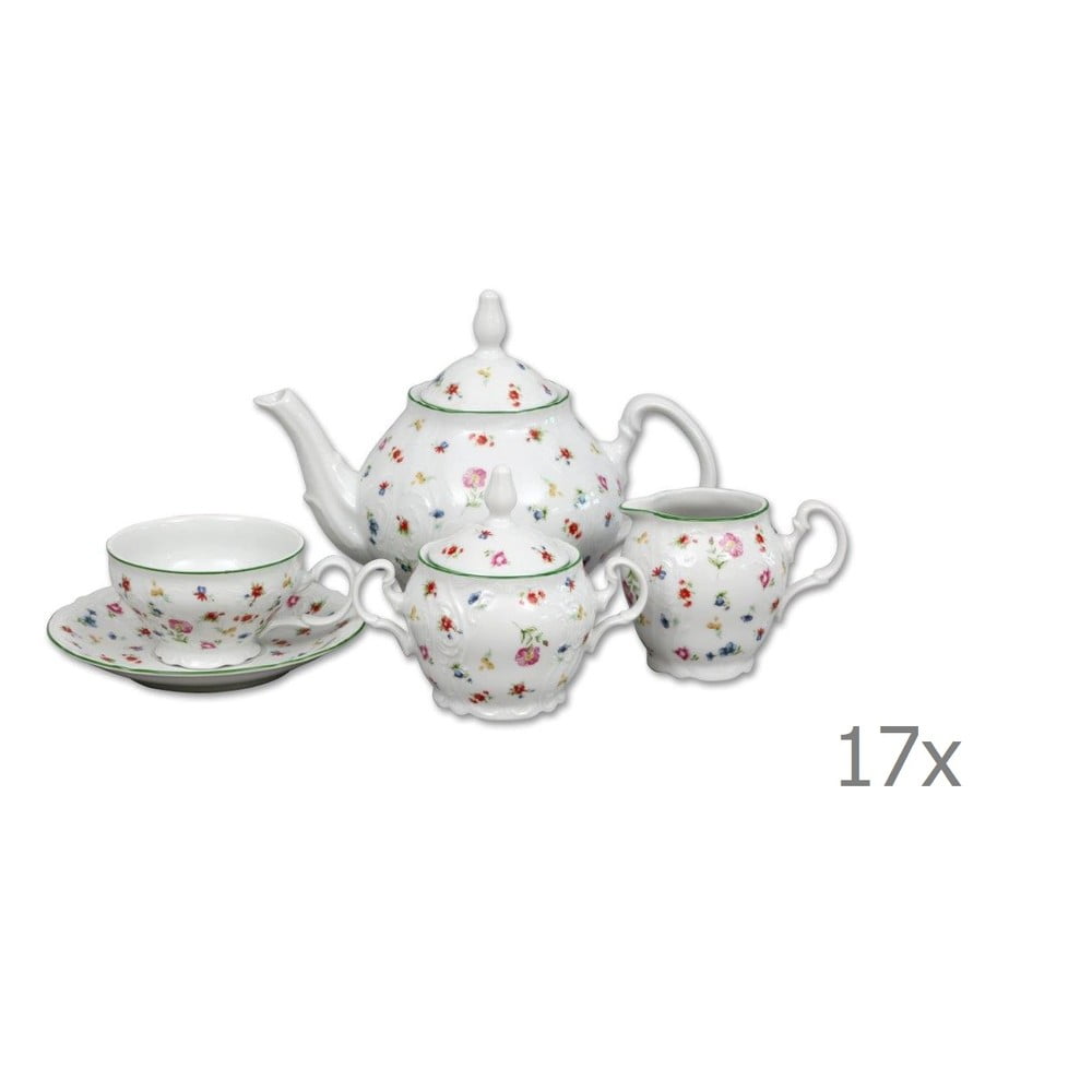 Set veselă din porțelan pentru ceai, motive florale Thun Bernadotte bonami.ro
