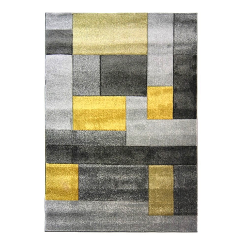 Covor Flair Rugs Cosmos, 120 x 170 cm, gri - galben