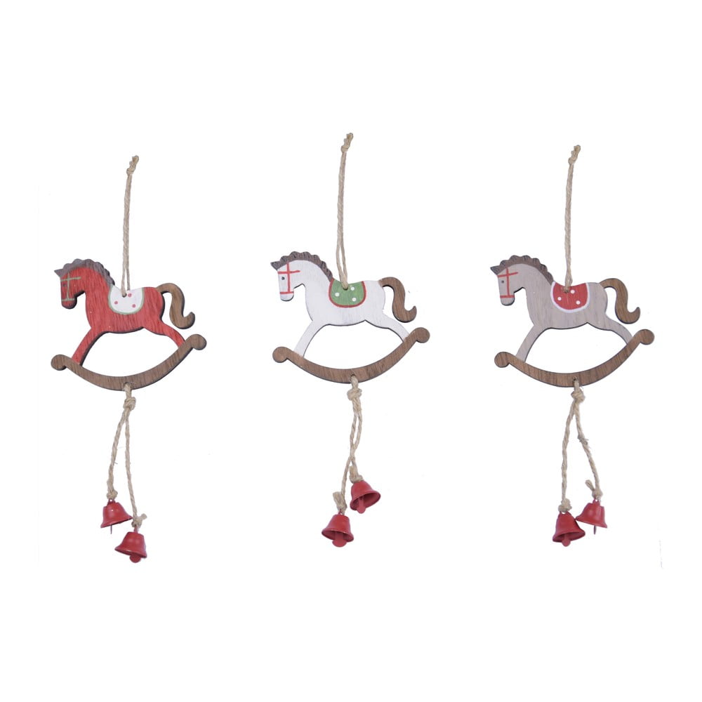 Set de 3 ornamente suspendate în formp de căluți Ego Dekor bonami.ro pret redus