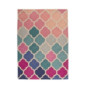 Covor Flair Rugs Rosella, 160 x 220 cm, roz - albastru