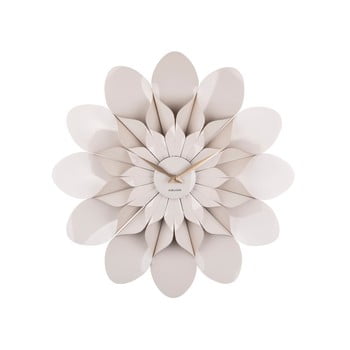 Ceas de perete karlsson flower, ø 60 cm, gri