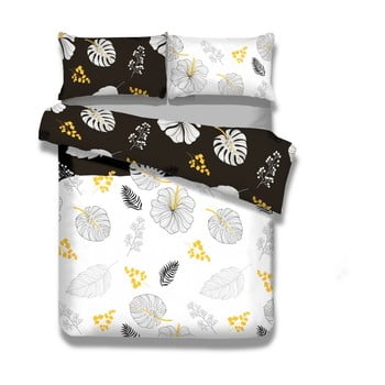 Lenjerie de pat din flanel ameliahome floral rain, 200 x 220 cm + 70 x 80 cm