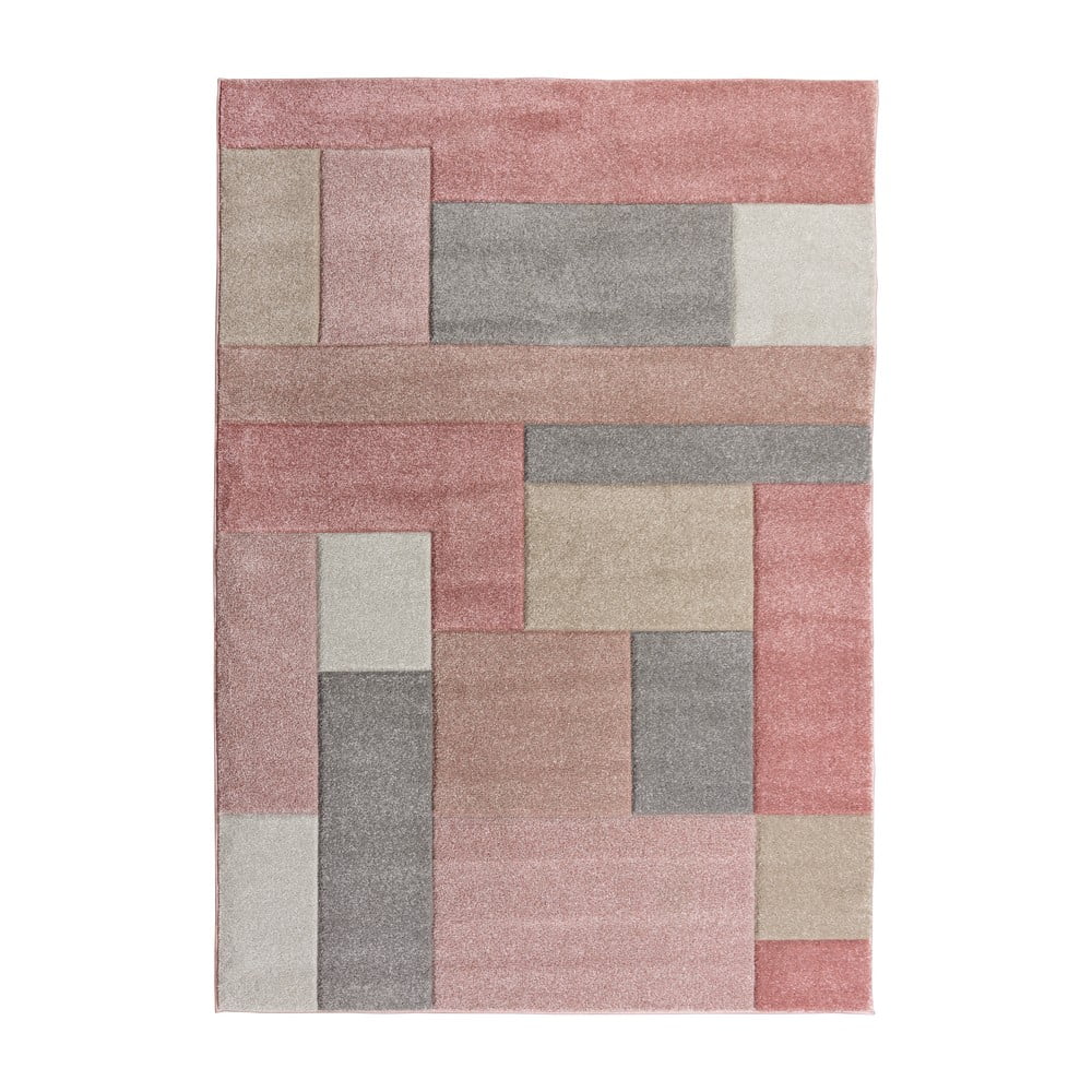 Covor Flair Rugs Cosmos, 80×150 cm, roz-gri 80x150 imagine noua