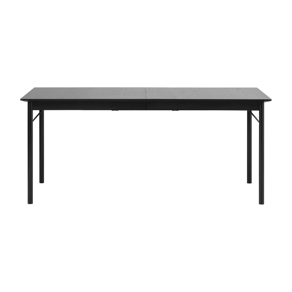 Masă de dining neagră 95x180 cm Savona – Unique Furniture