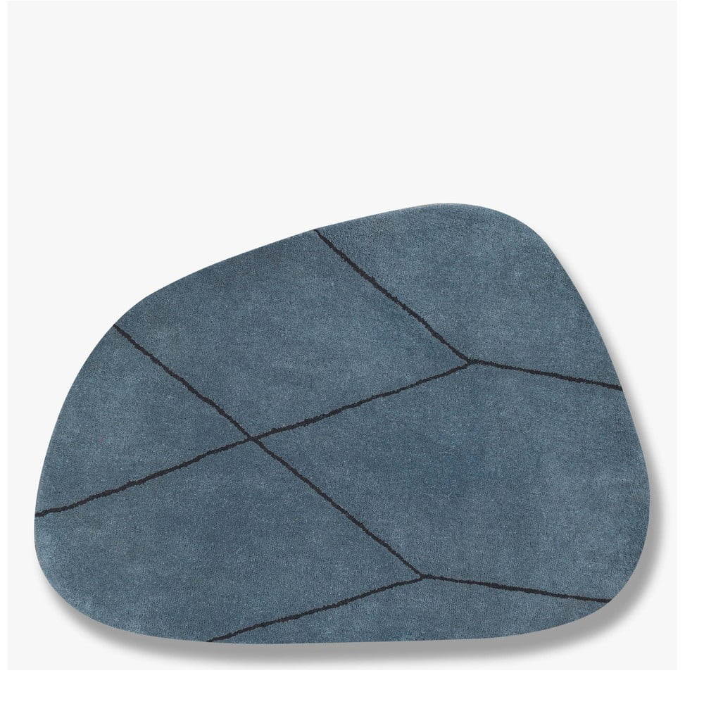 Covor albastru din lână 120×154 cm Shape – Mette Ditmer Denmark 120x154 imagine noua