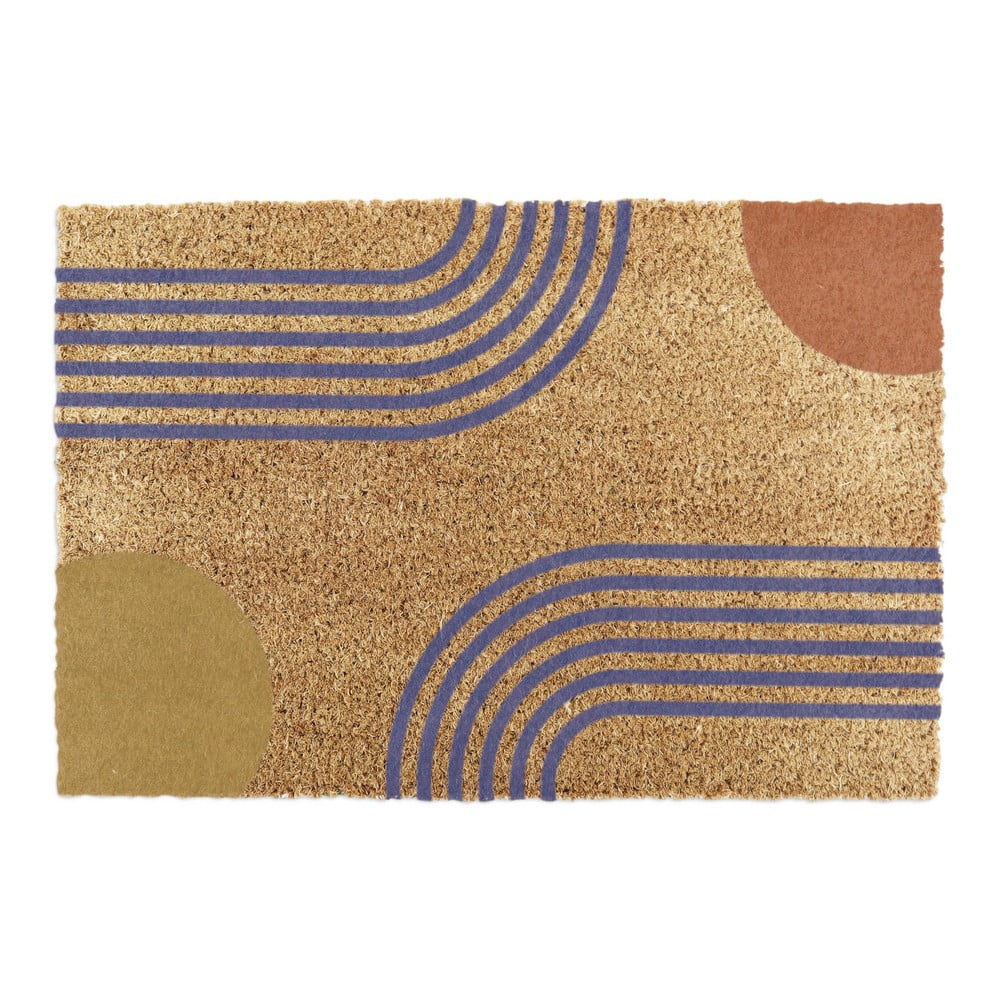 Covoraș de intrare din fibre de nucă de cocos 40x60 cm Colour Abstract – Artsy Doormats