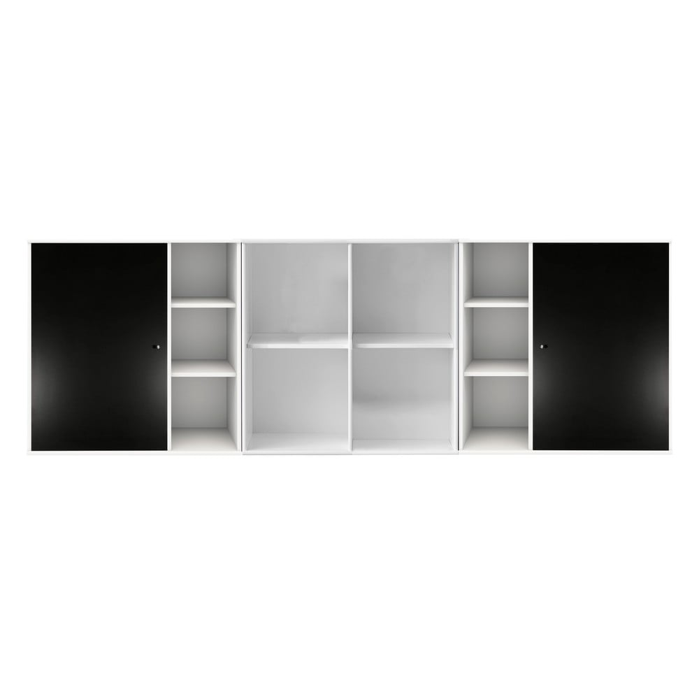 Comodă de perete albă-neagră Hammel Mistral Kubus, 206 x 69 cm 206