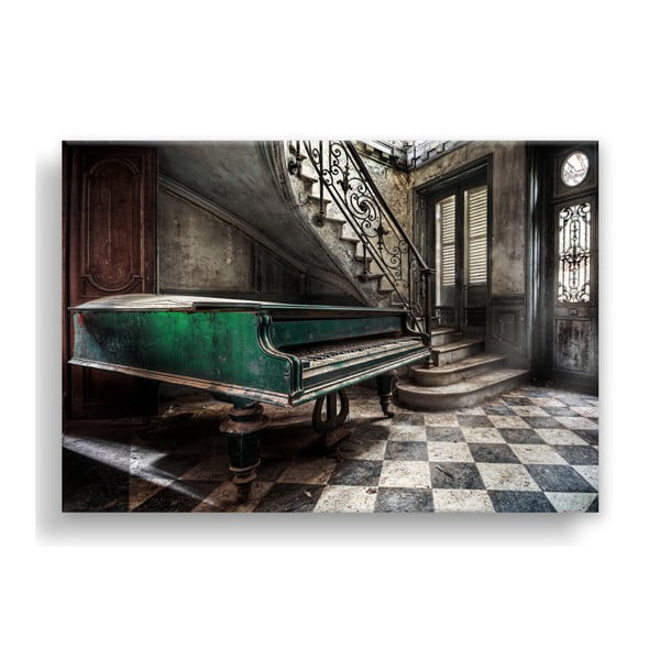 Tablou Styler Canvas Silver Uno Piano, 85 x 113 cm