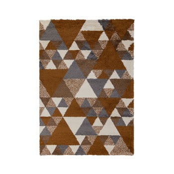 Covor flair rugs nuru, 120 x 170 cm, portocaliu - gri