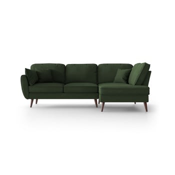 Colțar cu șezlong pe partea dreaptă, my pop design auteuil, verde