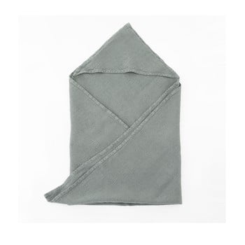 Prosop din in pentru copii linen tales waffle, 70 x 70 cm, albastru