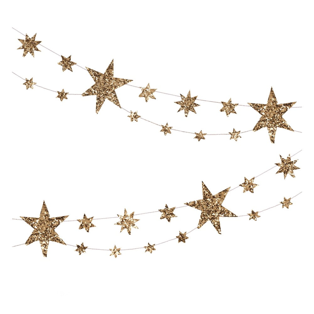  Ghirlandă Glitter Stars – Meri Meri 