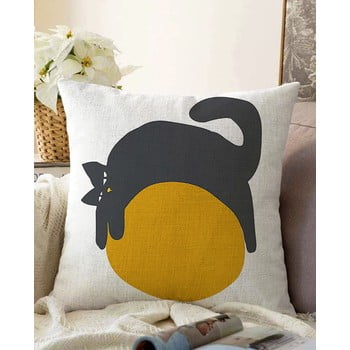 Față de pernă din amestec de bumbac minimalist cushion covers kitty, 55 x 55 cm