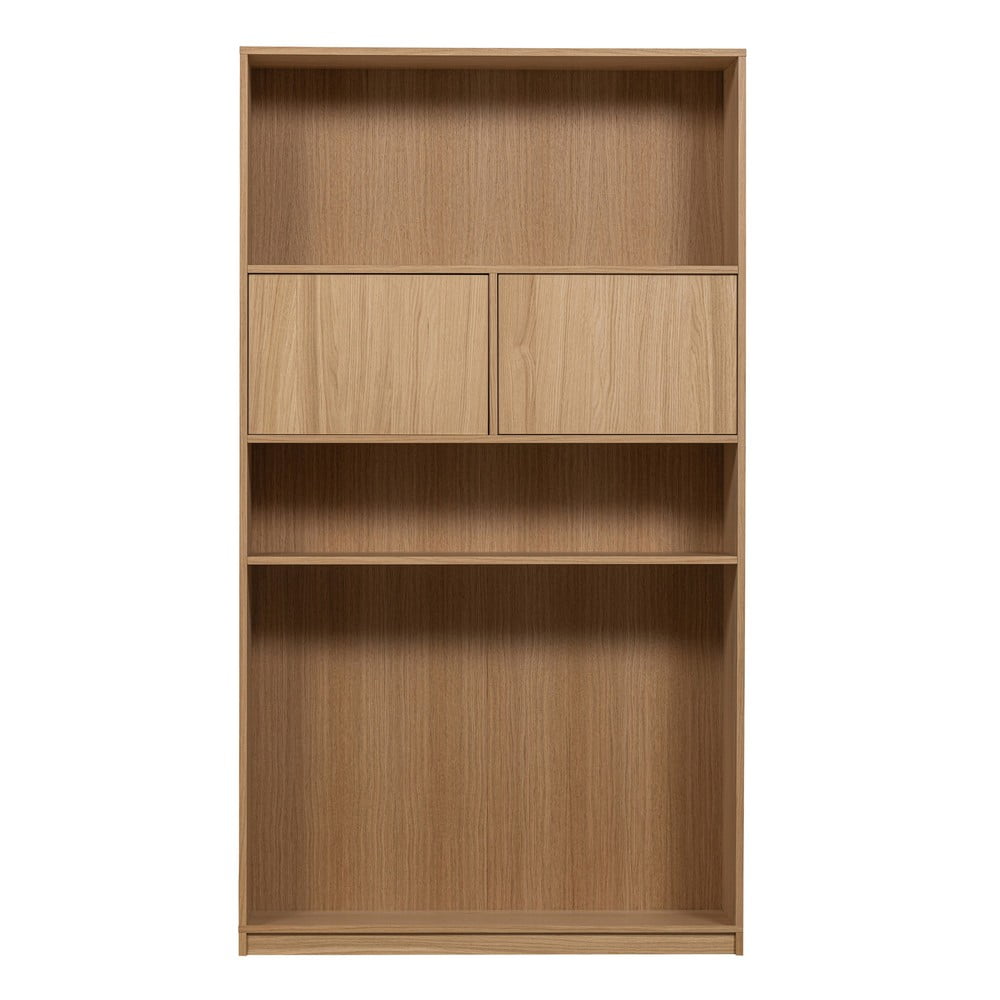 Bibliotecă modulară cu aspect de lemn de stejar 110x199 cm Modular – vtwonen