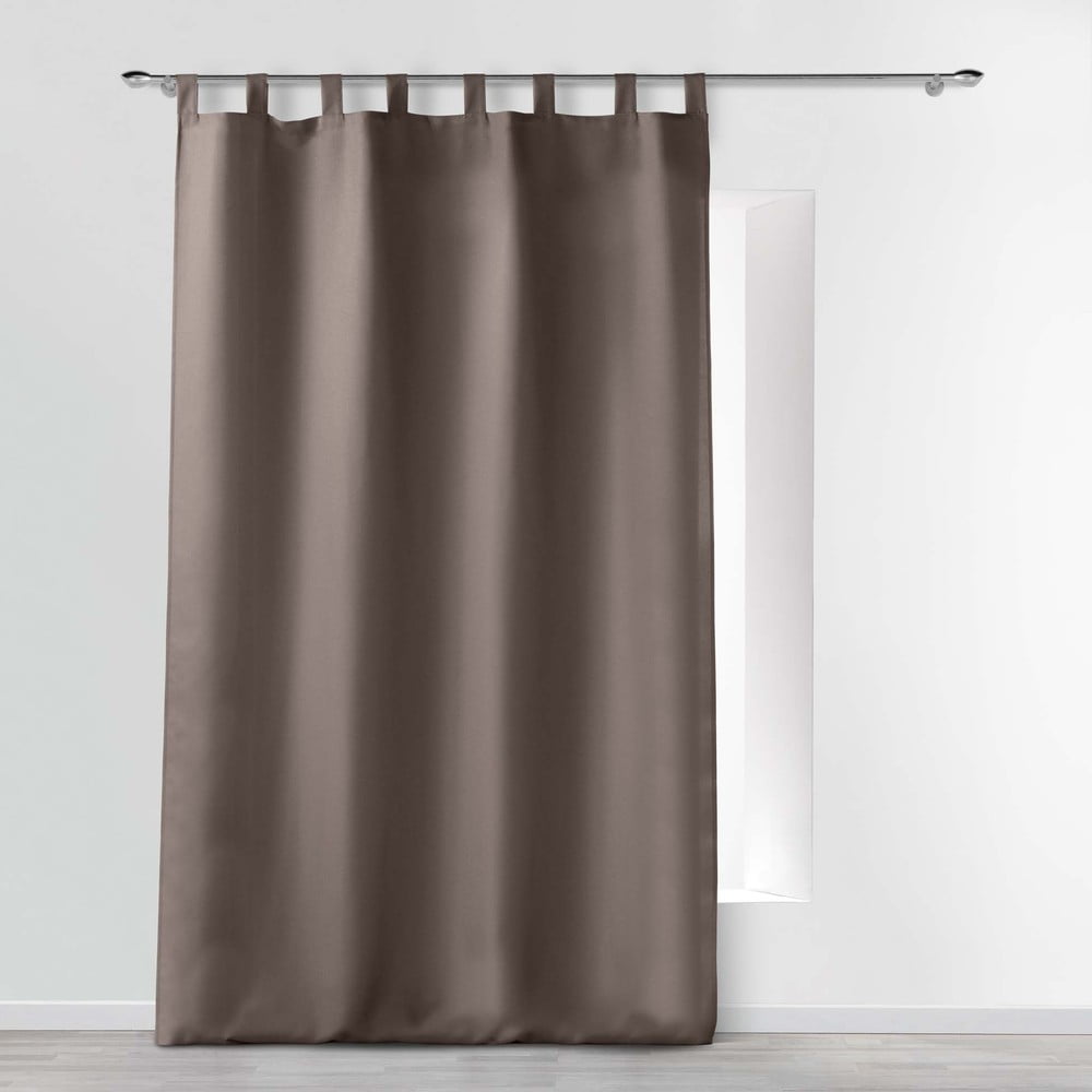 Draperie maro 140x260 cm Essentiel – douceur d\'intérieur