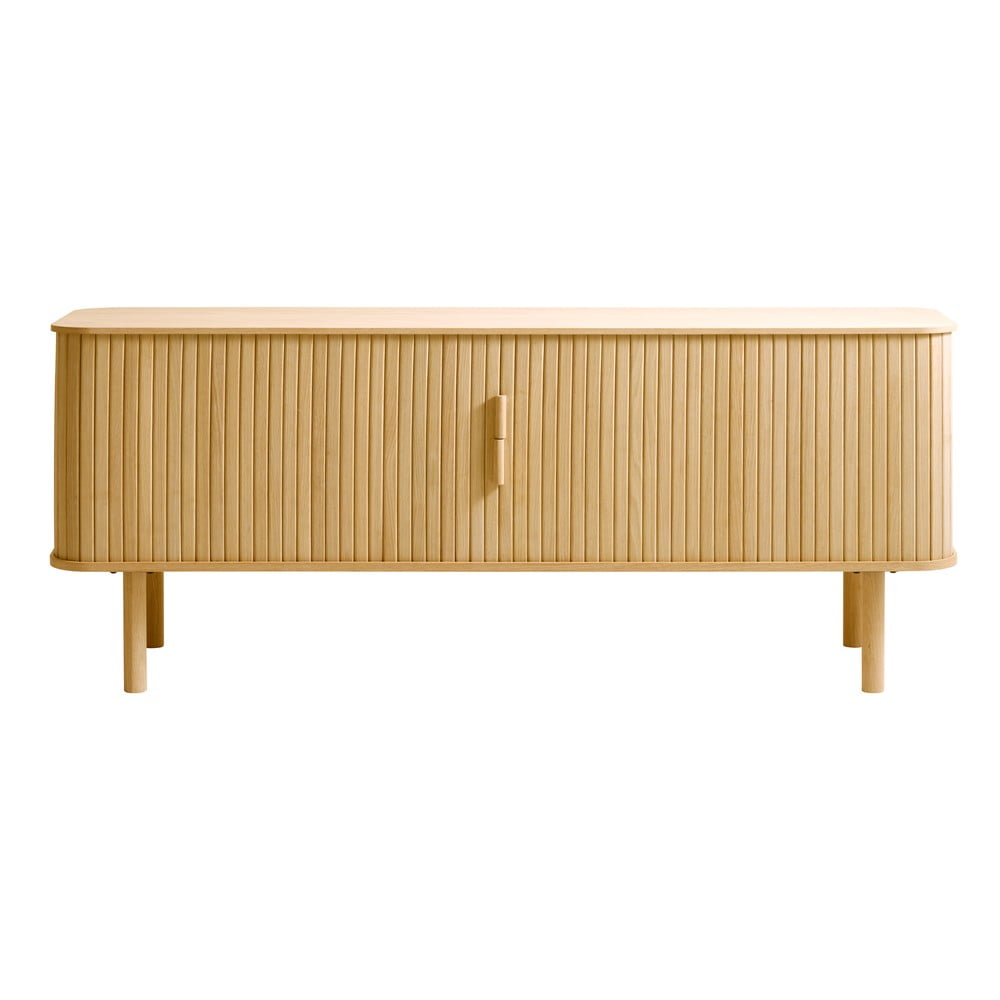 Masă TV cu aspect de lemn de stejar 160x56 cm Cavo – Unique Furniture