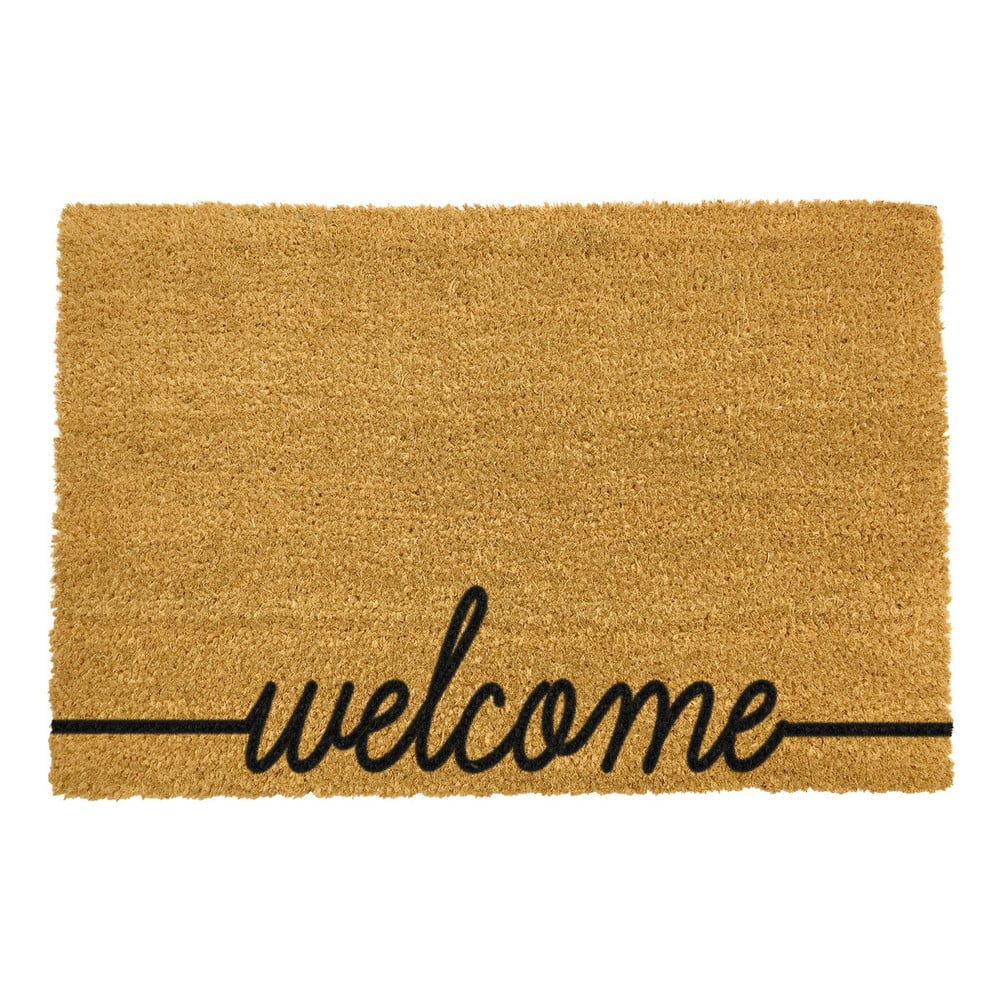 Covoraș intrare din fibre de cocos Artsy Doormats Welcome Scribbled, 40 x 60 cm Artsy Doormats