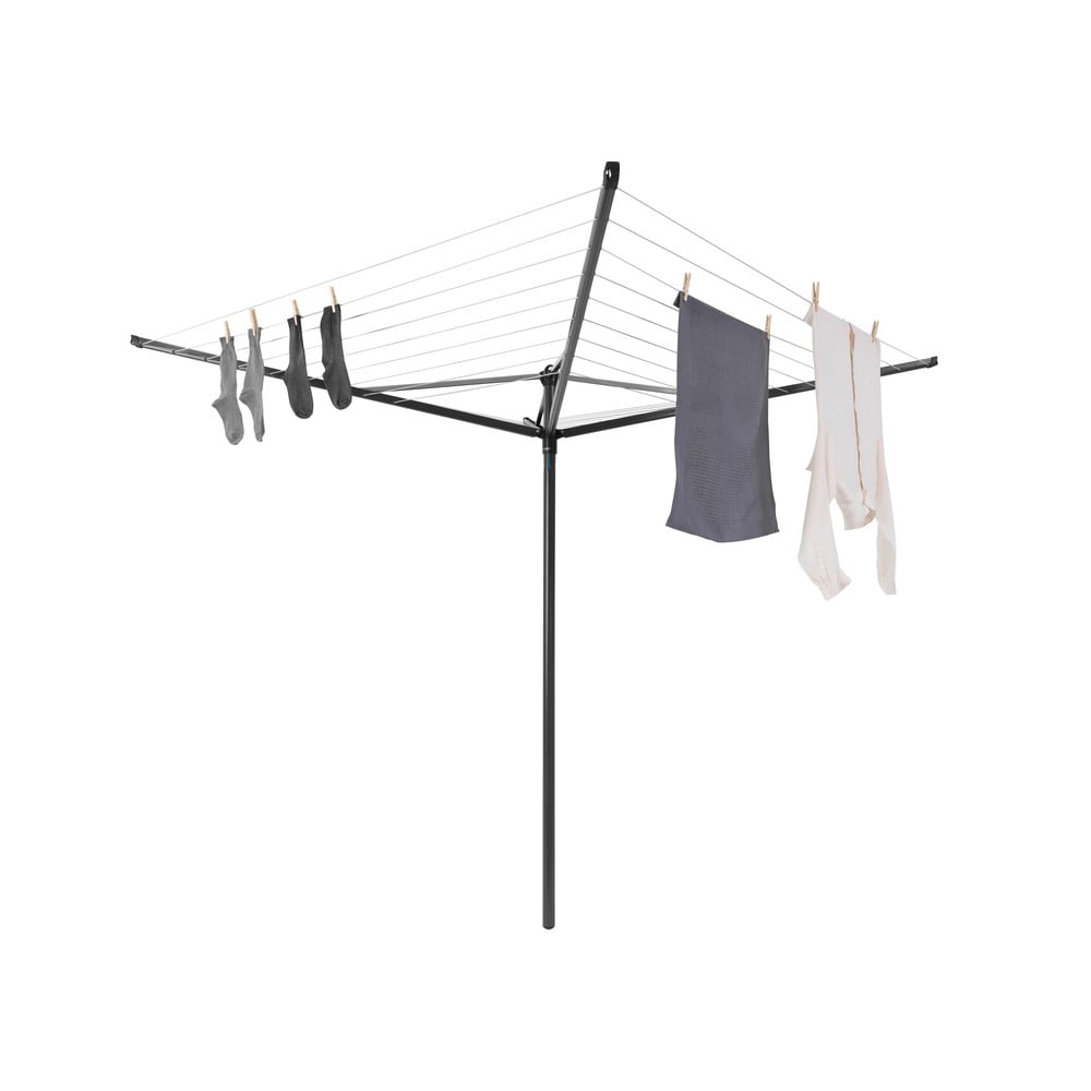 Uscător de rufe gri antracit pentru grădină 50 m Topspinner – Brabantia