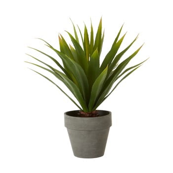 Plantă agave artificială în ghiveci gri premier housewares fiori