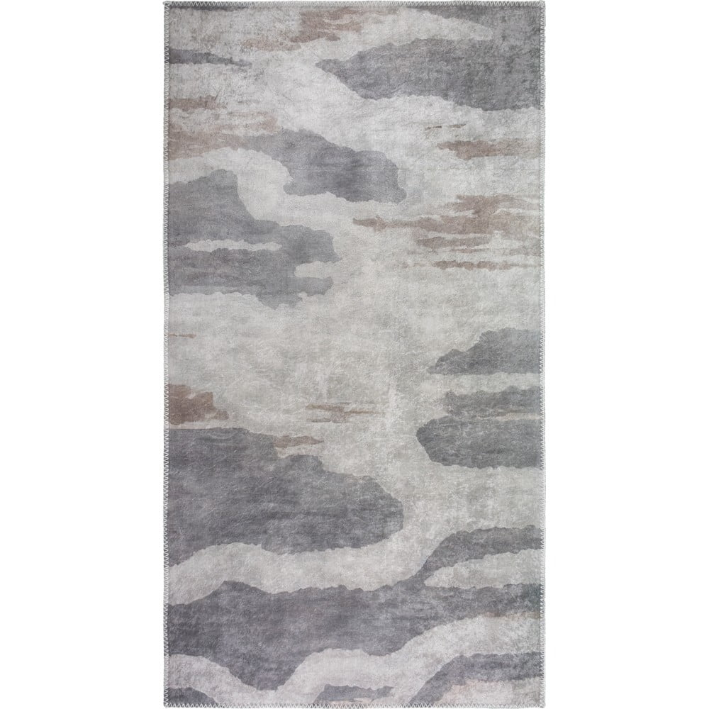 Covor gri lavabil 80x150 cm City Clouds – Vitaus