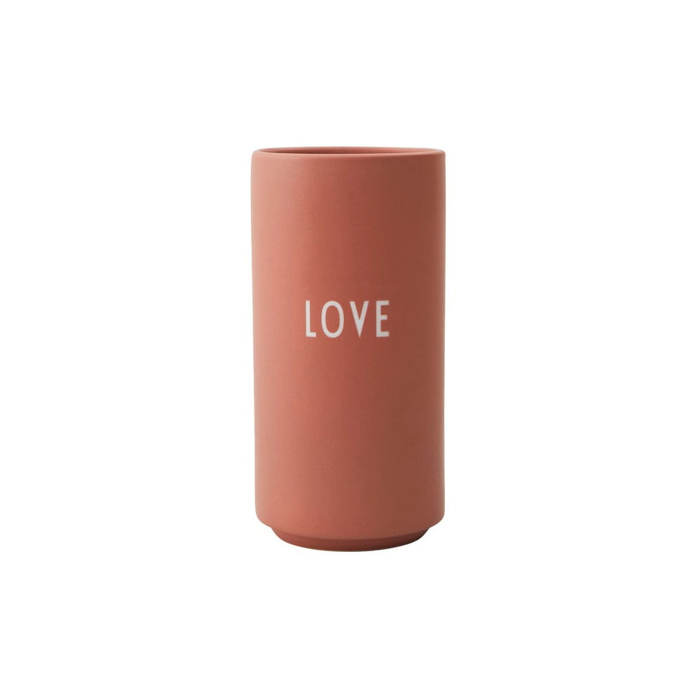 Poza Vaza din portelan Design Letters SLove, inaltime 11 cm, roz prafuit