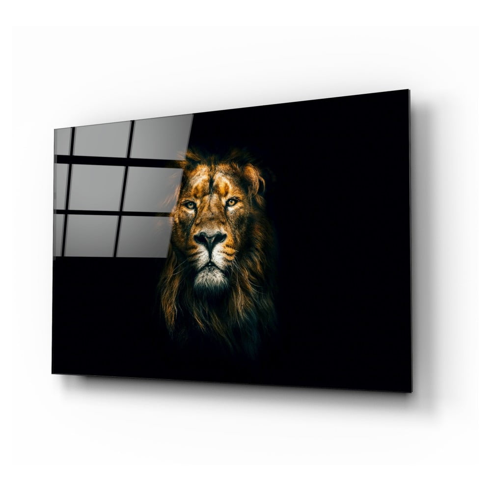 Tablou din sticlă Insigne Lion, 72 x 46 cm