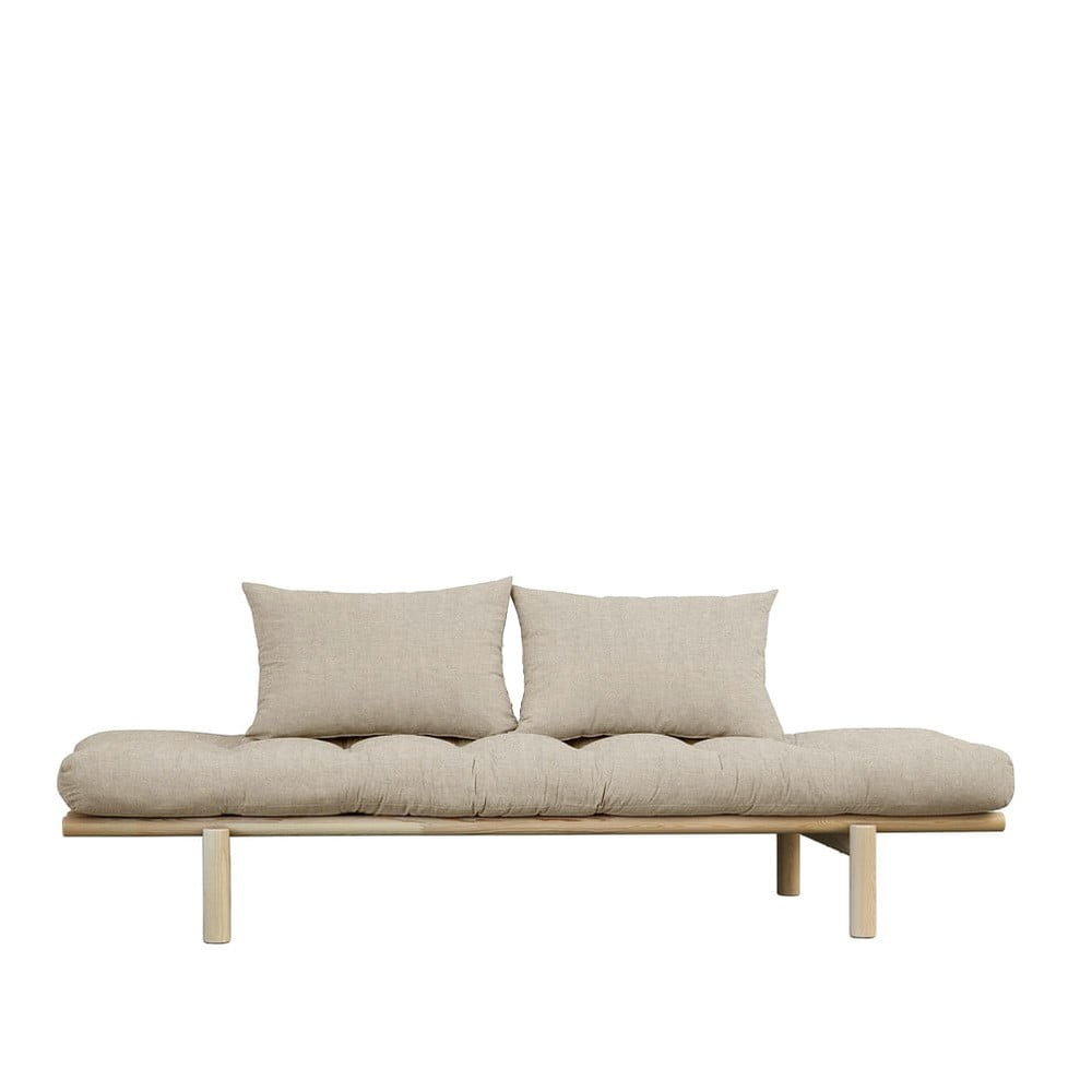 Canapea bej cu tapițerie din in 200 cm Pace – Karup Design 200 imagine noua somnexpo.ro