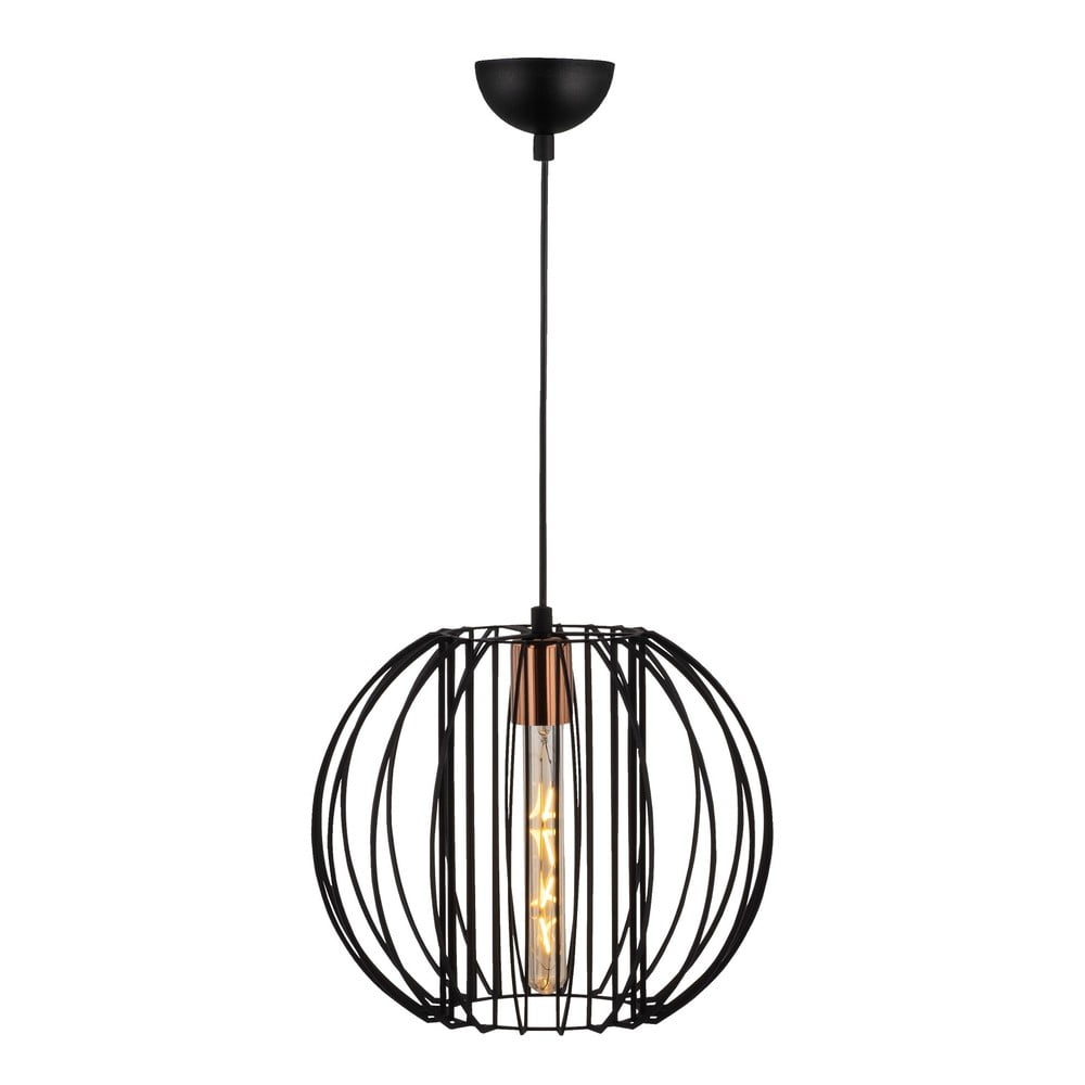 Lustră neagră/în culoarea bronz cu abajur din metal ø 33 cm Fellini – Opviq lights