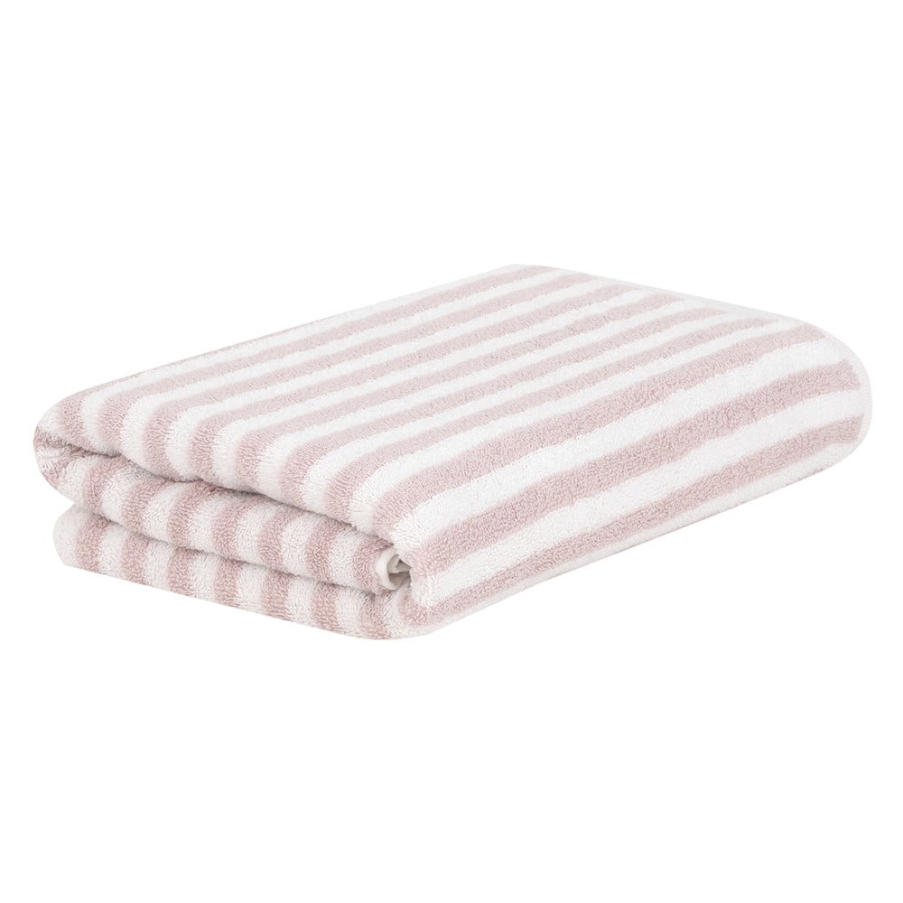 Set 2 prosoape din bumbac westwing collection viola, 50 x 100 cm, roz-alb