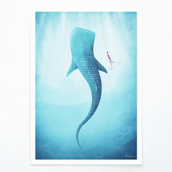 Poster travelposter whale shark, a3