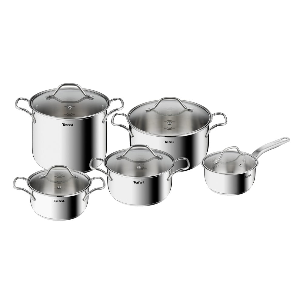  Set de vase pentru gătit 10 buc. din inox Intuition – Tefal 