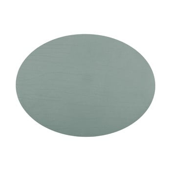 Suport farfurie din piele reciclată ziczac titan, 33 x 45 cm, verde