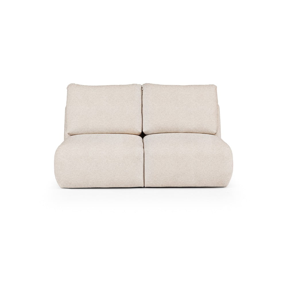 Canapea crem cu tapițerie din țesătură bouclé 164 cm Mirel – Rodier