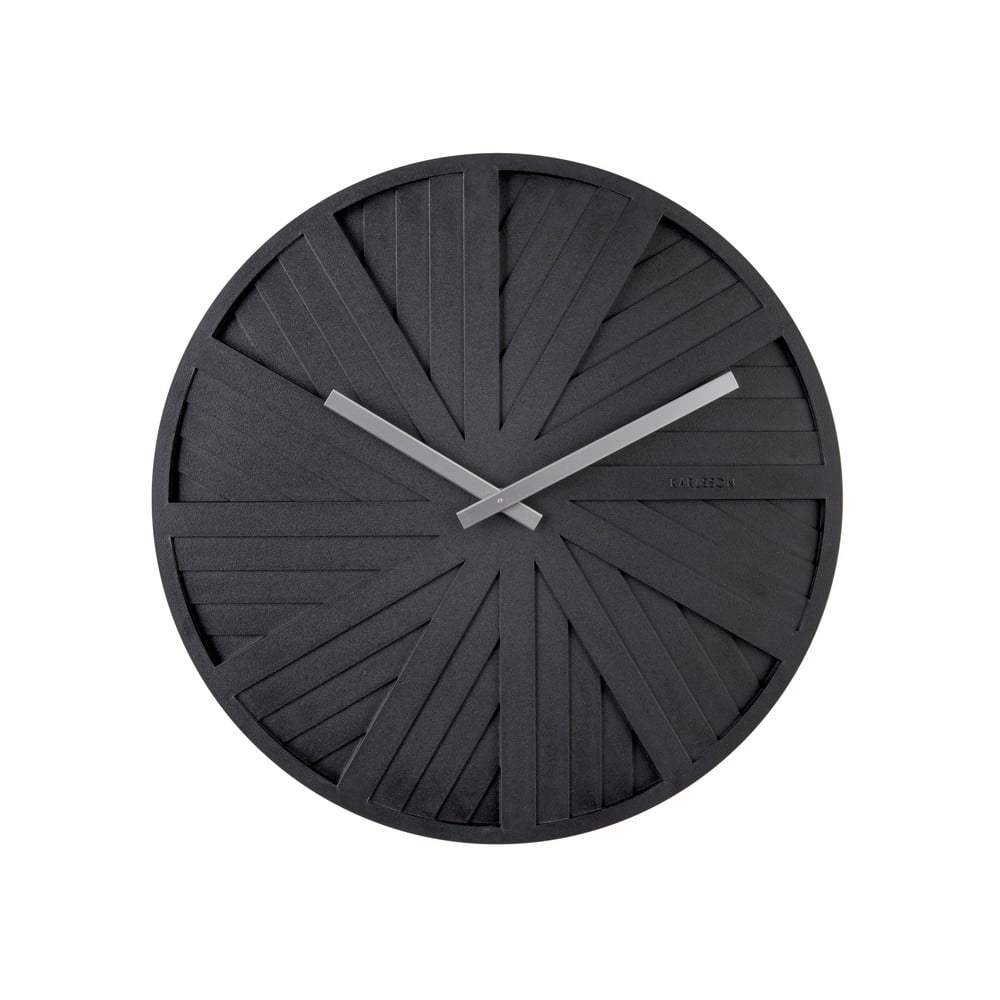 Ceas de perete Karlsson Slides, ø 40 cm, negru bonami.ro imagine 2022