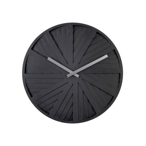 Ceas de perete Karlsson Slides, ø 40 cm, negru