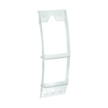 Suport suspendat transparent pentru baie idesign, 23 x 73 cm