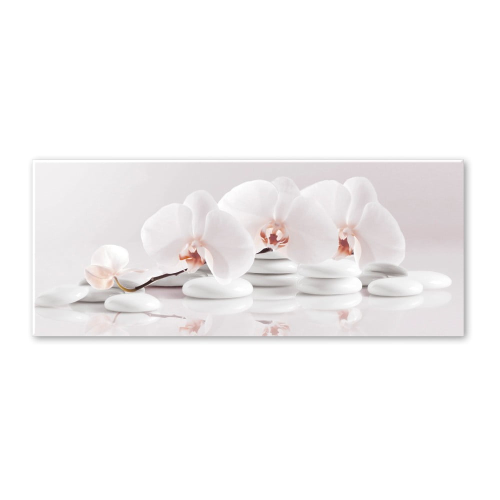 Tablou Styler Glasspik Spa & Zen White Stones, 50 x 125 cm bonami.ro imagine model 2022