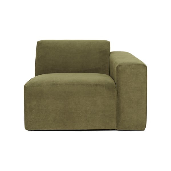 Modul cu tapițerie din reiat pentru canapea colț de dreapta Scandic Sting, 101 cm, verde