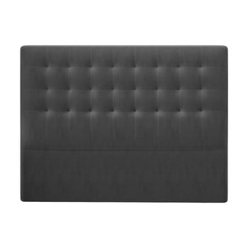 Tăblie pentru pat cu tapițerie de catifea Windsor & Co Sofas Athena, 160 x 120 cm, gri închis