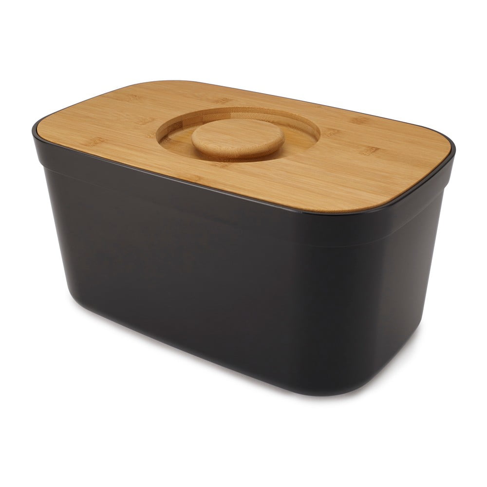 Cutie pentru pâine cu capac din lemn Joseph Joseph Bin, negru bonami.ro imagine 2022