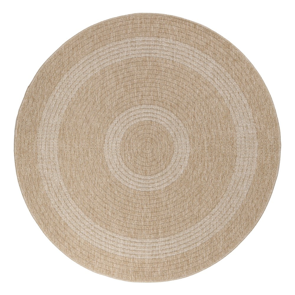 Covor de exterior bej rotund ø 80 cm Comilla – Ayyildiz Carpets