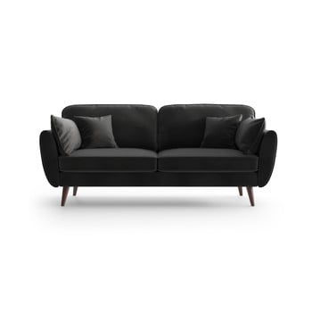 Canapea din catifea my pop design auteuil, gri antracit
