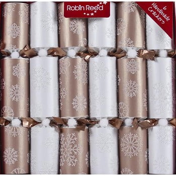 Set 6 pocnitori de Crăciun Robin Reed Snowflakes