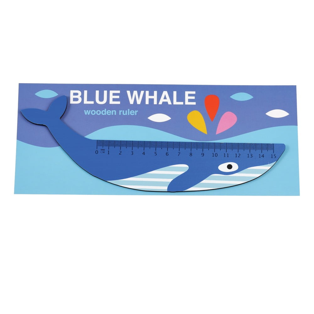 Riglă din lemn în formă de balenă Rex London Blue Whale bonami.ro imagine 2022
