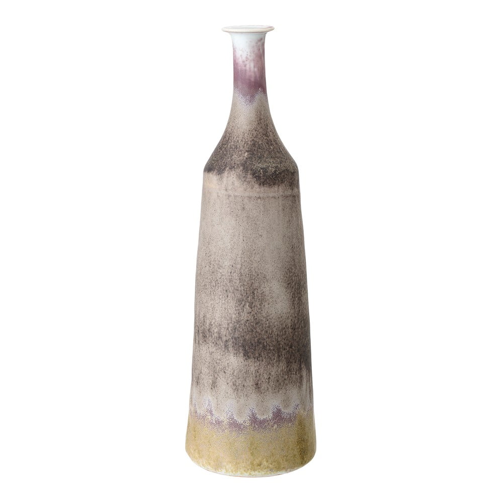 Poza Vaza din gresie Bloomingville Rille, inaltime 40 cm, gri