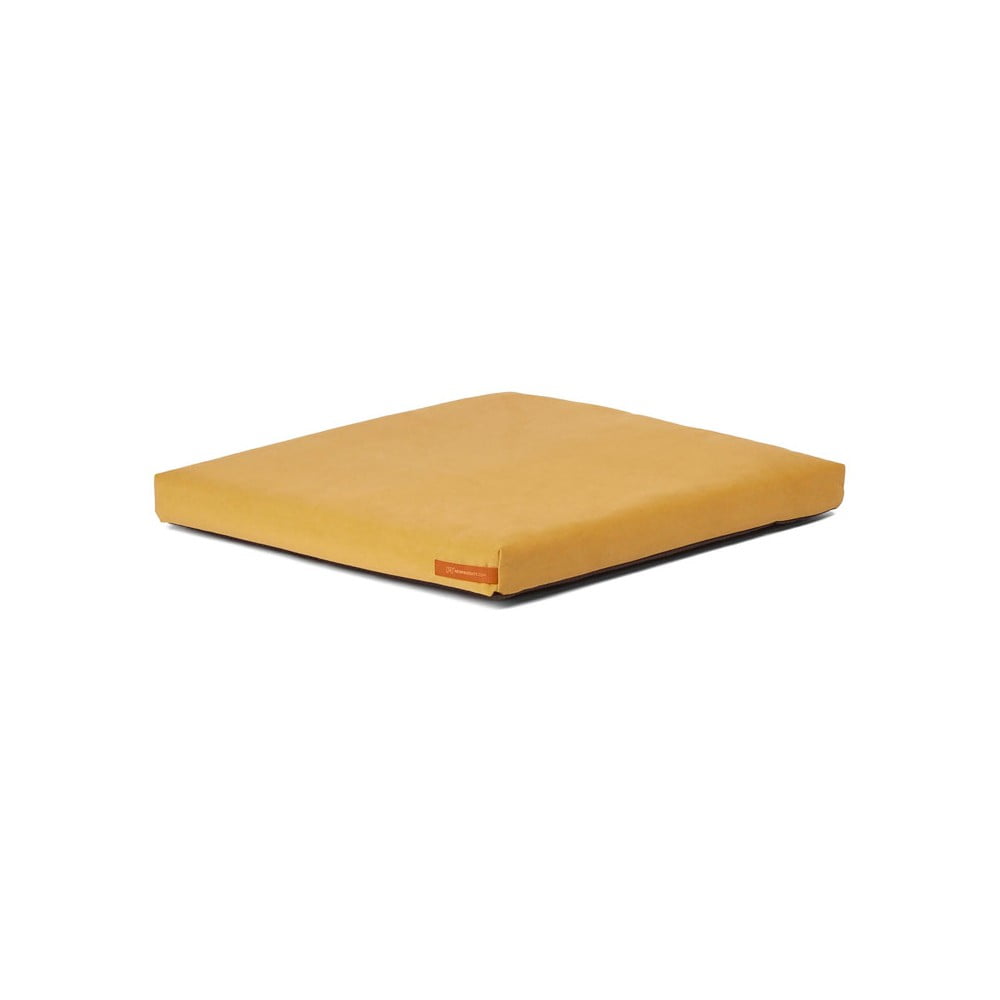 Saltea galbenă pentru câini din piele ecologică 60×70 cm SoftPET Eco L – Rexproduct 60x70